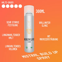 HEALTHY.LIFE VIENNA MISTRAL Build up Spray 300ml - Hairspray for Extra Strong Hold - HauptSacheShop
