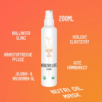 HEALTHY.LIFE VIENNA Nutri Oil Mask 200ml - Geschmeidigkeit für kräftiges und trockenes Haar - HauptSacheShop