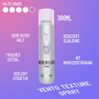 HEALTHY.LIFE VIENNA Vento Texture 300ml - Hairspray for Strong Hold and Structure - HauptSacheShop