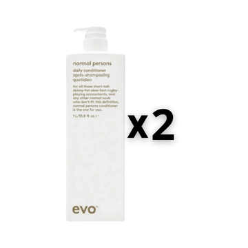 Evo Set 2x Normal Persons Daily Conditioner 1000ml