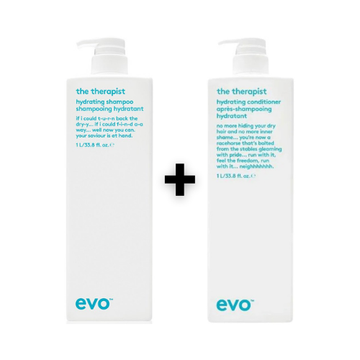 Evo Set The Therapist Hydrating Shampoo 1000ml + The Therapist Hydrating Conditioner 1000ml