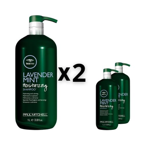 Paul Mitchell Set 2x Tea Tree Lavender Mint Moisturizing Shampoo 1000ml