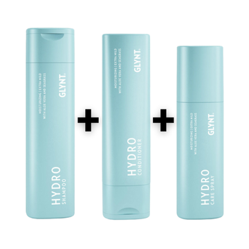 GLYNT Set Hydro Shampoo 250ml + Hydro Conditioner 200ml + Hydro Care Spray 150 ML
