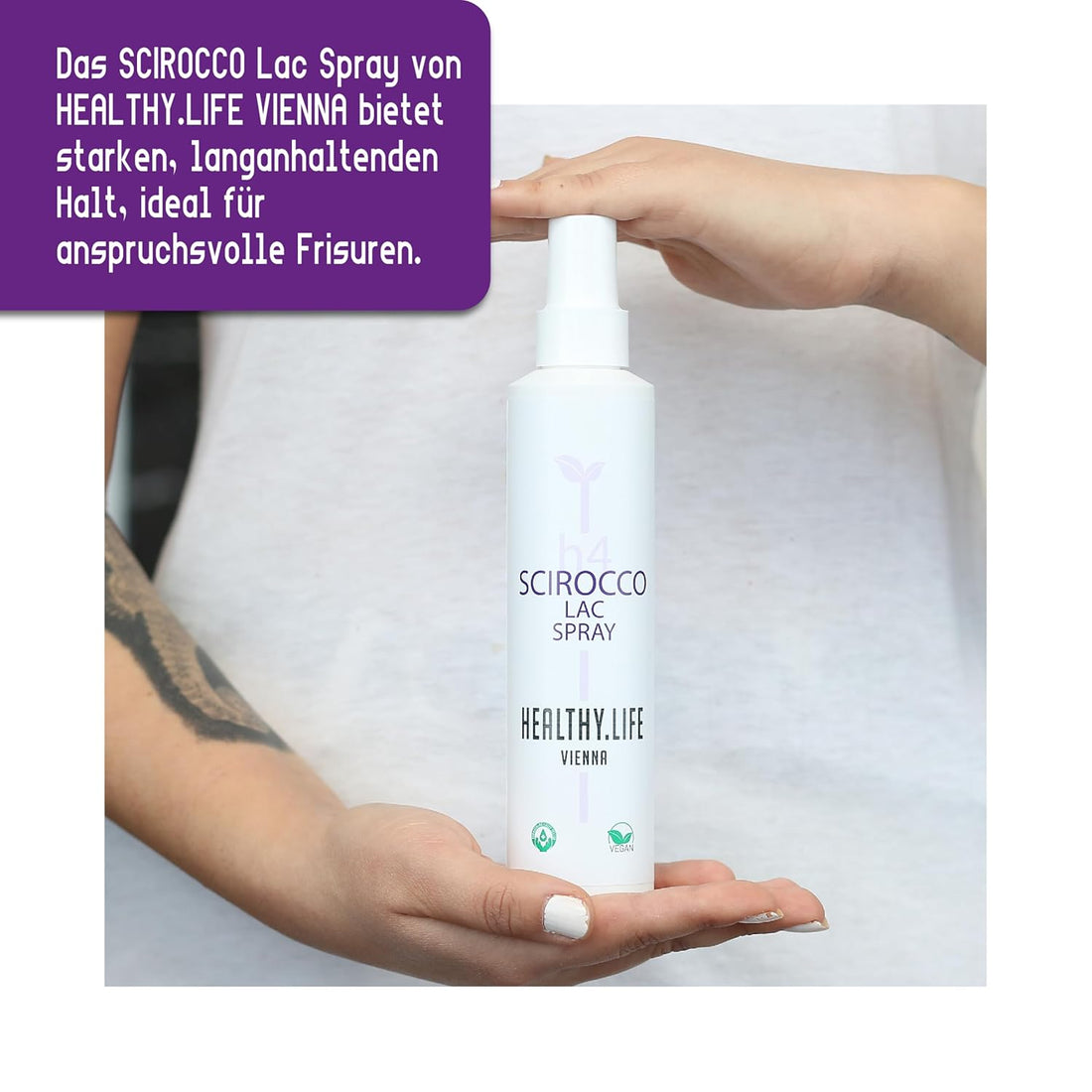 HEALTHY.LIFE VIENNA Scirocco Lac Spray 200ml - Pumpspray für elastische Formgebung