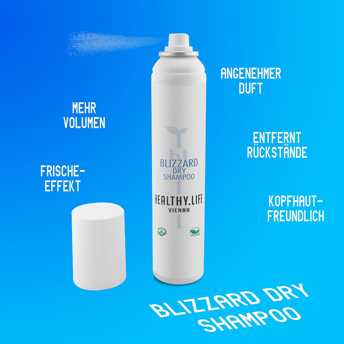 HEALTHY.LIFE VIENNA Blizzard Ice Spray Dry Shampoo 200ml