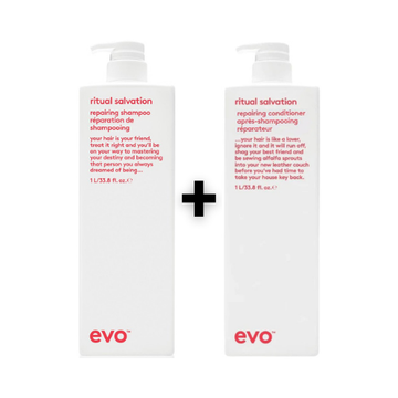 Evo Set Ritual Salvation Repairing Shampoo 1000ml + Ritual Salvation Repairing Conditioner 1000ml