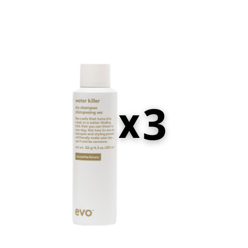 Evo Set 3x Water Killer Brunette Dry Shampoo