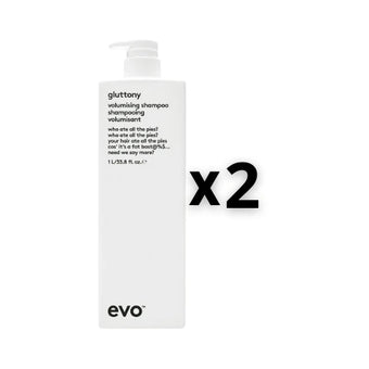 Evo Set 2x Shampoing Volumisant Gluttony 1000ml