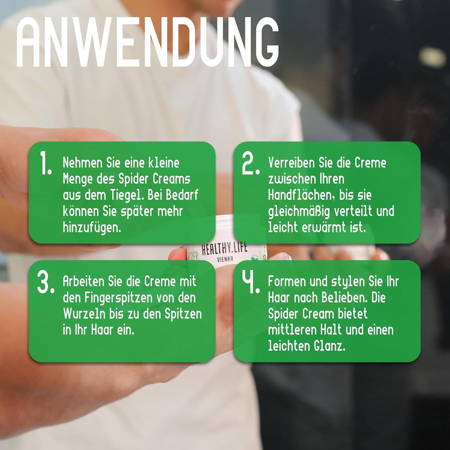 HEALTHY LIFE VIENNA Spider Cream 50ml - Elastische Formcreme – mittlerer Halt - HauptSacheShop