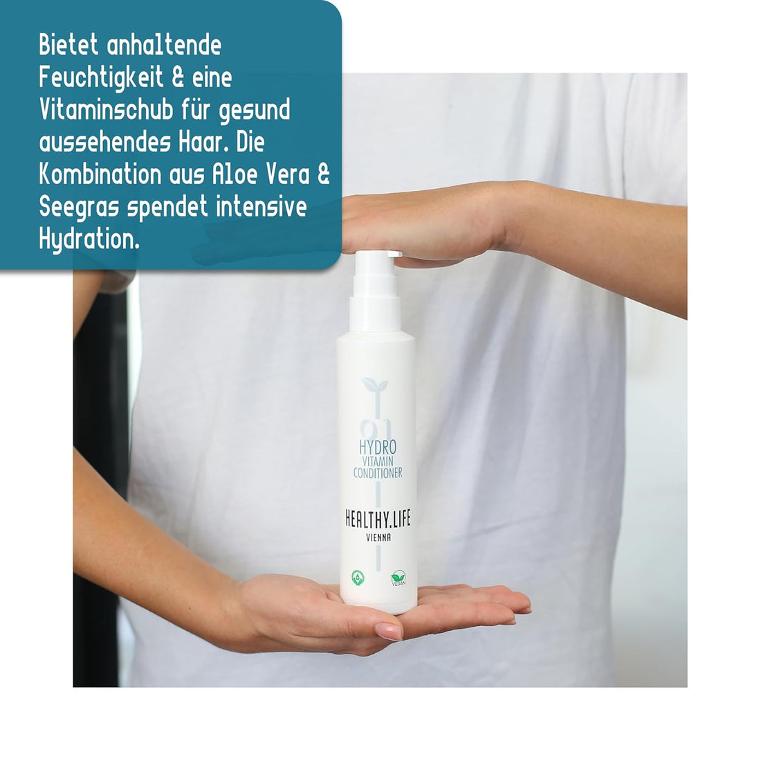 HEALTHY.LIFE VIENNA Hydro Vitamin Conditioner 200ml - Feuchtigkeits - Kick für jeden Haartyp - HauptSacheShop