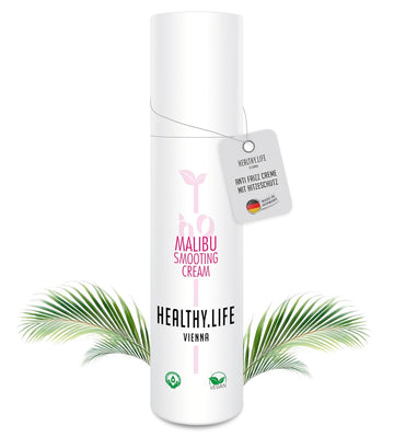 HEALTHY.LIFE VIENNA Malibu Smoothing Cream 100ml - Glättende Anti - Frizz - Creme mit Hitzeschutz - Effekt - HauptSacheShop