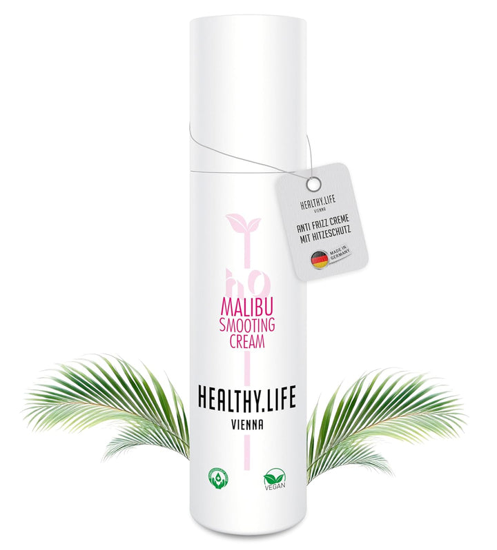 HEALTHY.LIFE VIENNA Malibu Smoothing Cream 100ml - Glättende Anti - Frizz - Creme mit Hitzeschutz - Effekt - HauptSacheShop