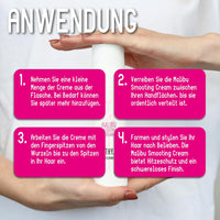 HEALTHY.LIFE VIENNA Malibu Smoothing Cream 100ml - Glättende Anti - Frizz - Creme mit Hitzeschutz - Effekt - HauptSacheShop