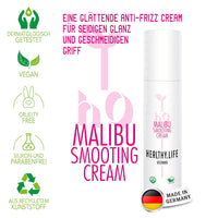 HEALTHY.LIFE VIENNA Malibu Smoothing Cream 100ml - Glättende Anti - Frizz - Creme mit Hitzeschutz - Effekt - HauptSacheShop