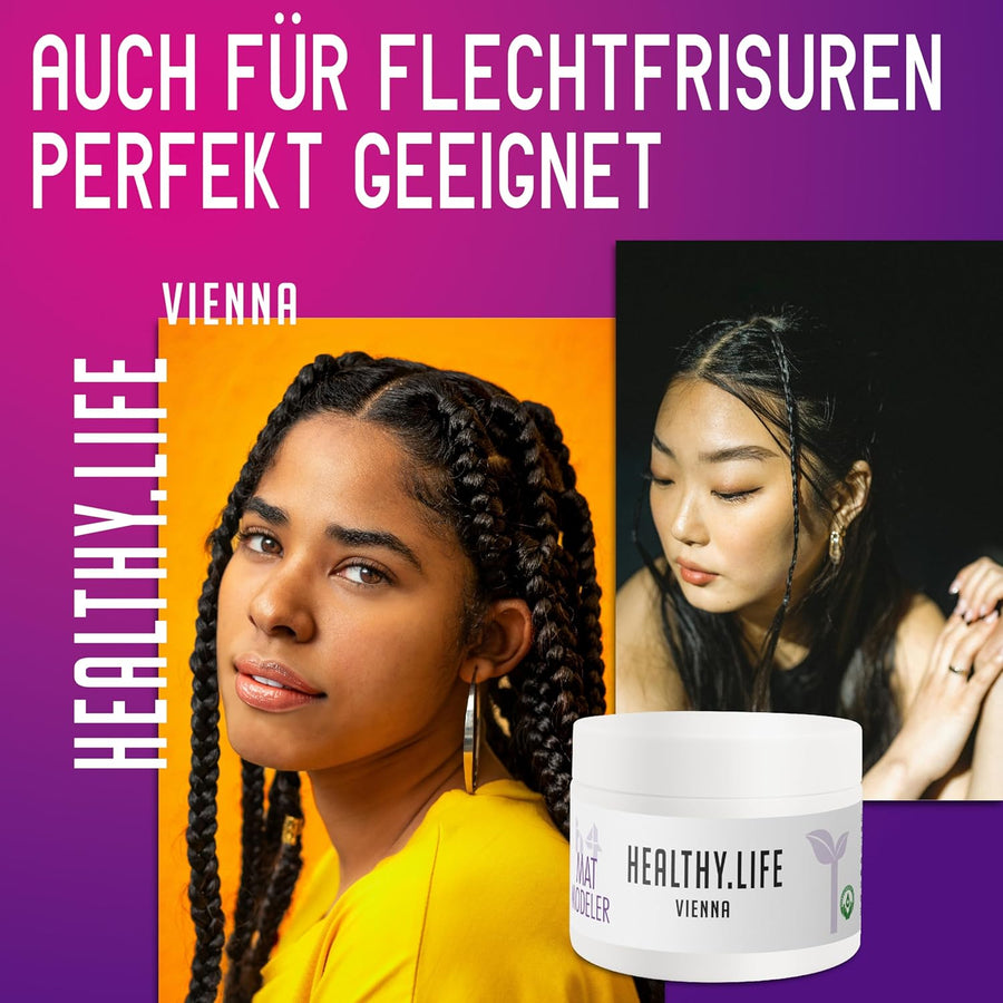 HEALTHY.LIFE VIENNA Mat Modeler 50ml - Haarwachs für mehr Volumen Matt - Effekt - HauptSacheShop