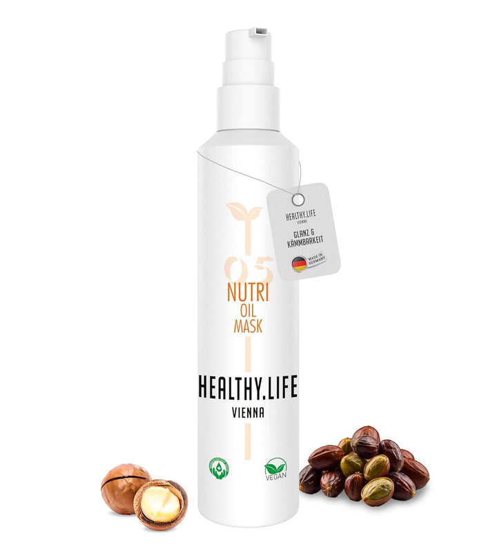 HEALTHY.LIFE VIENNA Nutri Oil Mask 200ml - Geschmeidigkeit für kräftiges und trockenes Haar - HauptSacheShop