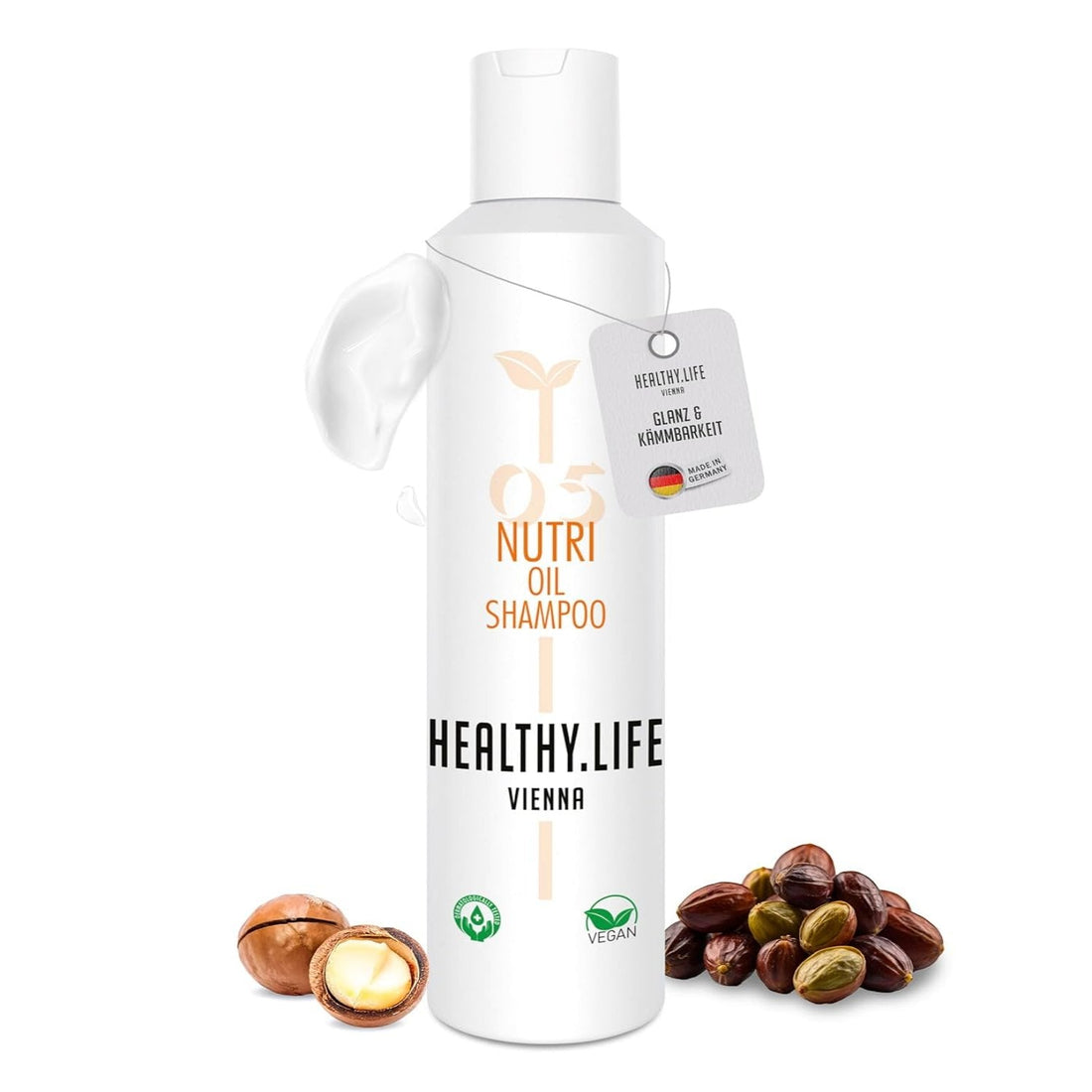 HEALTHY.LIFE VIENNA Nutri Oil Shampoo 200ml mit Jojoba & Macadamia - HauptSacheShop
