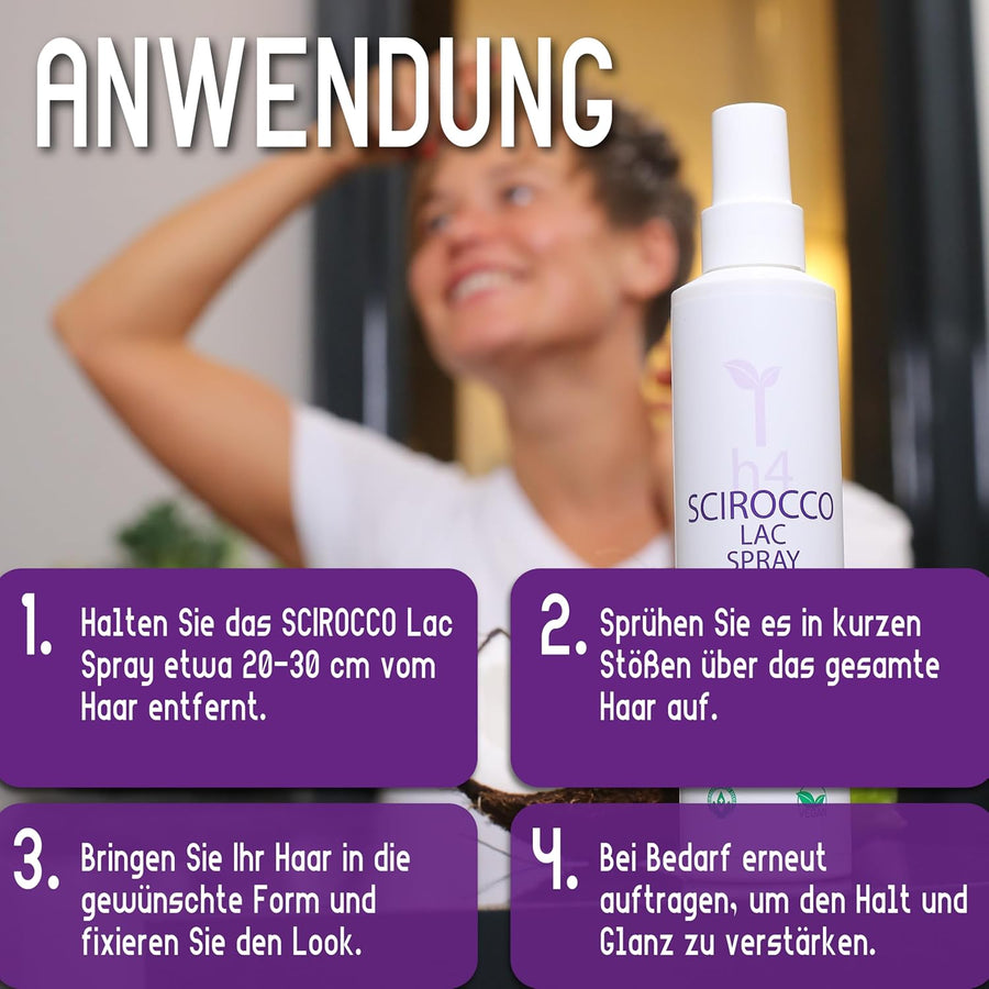 HEALTHY.LIFE VIENNA Scirocco Lac Spray 200ml - Pumpspray für elastische Formgebung - HauptSacheShop
