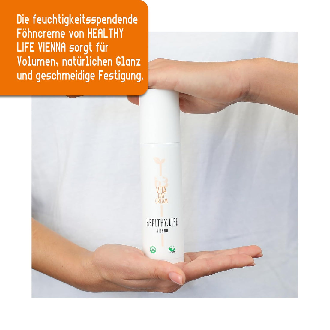 HEALTHY.LIFE VIENNA Vita Day Cream 100ml - Föhncreme für Feuchtigkeit, Fülle und Glanz - HauptSacheShop