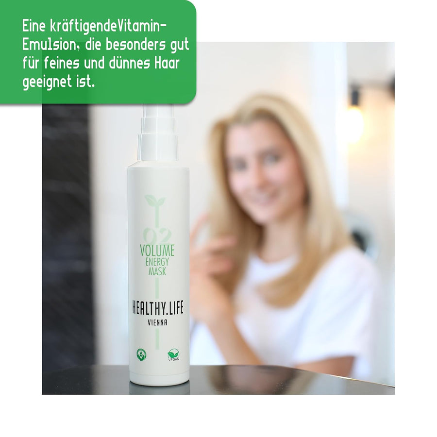 HEALTHY.LIFE VIENNA Volume Energy Mask 200ml - Fülle und Volumen für feines Haar - HauptSacheShop