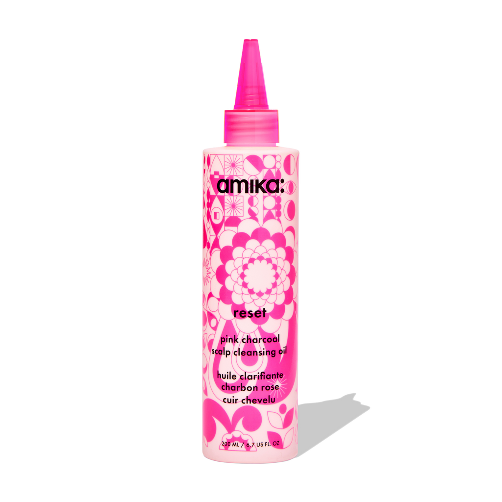 amika reset pink charcoal scalp cleansing oil – amika Haarpflege